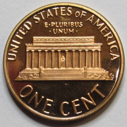 1980 S Lincoln Memorial Cent - Proof - vintage American proof penny