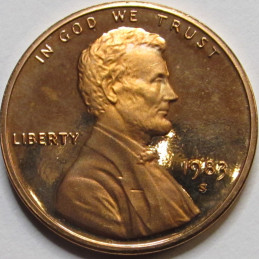 1983 S Lincoln Memorial Cent - Proof - vintage American penny coin