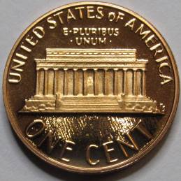 1985 S Lincoln Memorial Cent - Proof - vintage American proof penny