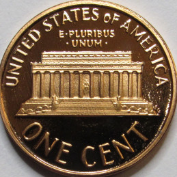 1987 S Lincoln Memorial Cent - Proof - vintage San Francisco mintmark American penny