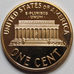 1995 S Lincoln Memorial Cent - Proof - vintage American proof penny