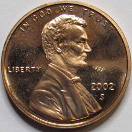 2002 S Lincoln Memorial Cent - Proof - vintage American proof coin