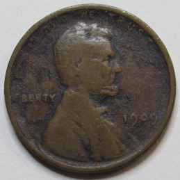 1909 VDB Lincoln Wheat Cent - first year of issue American wheat penny