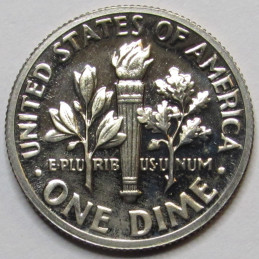 1971 S Roosevelt Dime - Proof - vintage flashy American proof coin