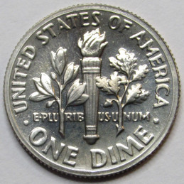 1973 S Roosevelt Dime - Proof - vintage San Francisco mintmark American dime