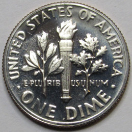 1976 S Roosevelt Dime - Proof - vintage American proof dime