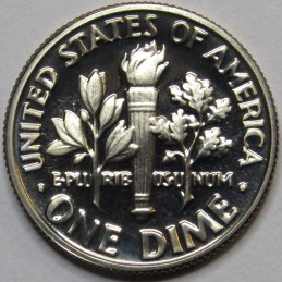 1982 S Roosevelt Dime - Proof - vintage flashy American dime