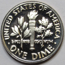 1983 S Roosevelt Dime - Proof - vintage San Francisco mintmark American dime