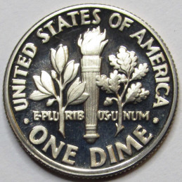 1985 S Roosevelt Dime - Proof - flashy American proof dime coin