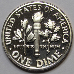 1986 S Roosevelt Dime - Proof - attractive vintage American proof coin