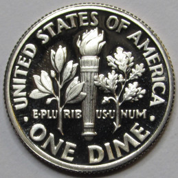 1994 S Roosevelt Dime - attractive vintage American proof coin