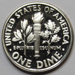 1995 S Roosevelt Dime - Proof - vintage American proof dime