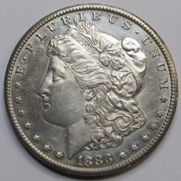 1883 CC Morgan Dollar - low mintage Carson City mintmark American silver dollar