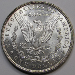 1886 Morgan Dollar - uncirculated antique Old West era silver dollar 