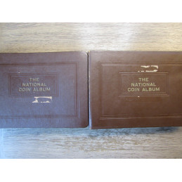 Set of 2 Wayte Raymond National Coin albums for Large Cents - 1793 - 1857