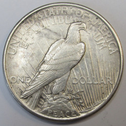 1921 Peace Dollar - first year of issue high relief American silver dollar