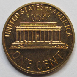 1974 S Lincoln Memorial Cent - vintage American San Francisco mint proof coin