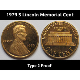 1979 S Lincoln Memorial Cent - Type 2 Proof - vintage American penny