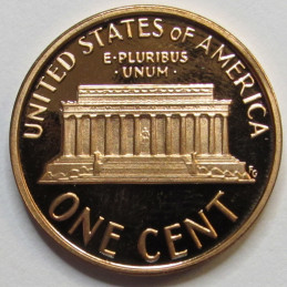 1988 S Lincoln Memorial Cent - vintage San Francisco proof coin
