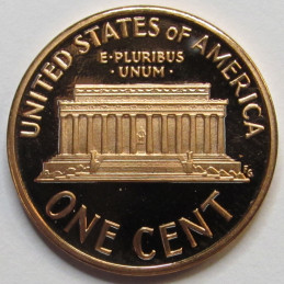 1989 S Lincoln Memorial Cent - vintage eighties American proof coin