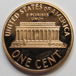 1991 S Lincoln Memorial Cent - vintage San Francisco mintmark American proof coin