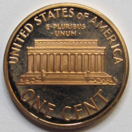 1997 S Lincoln Memorial Cent - vintage San Francisco mintmark American proof penny