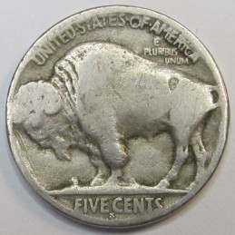 1923 S Buffalo Nickel - antique better date San Francisco nickel