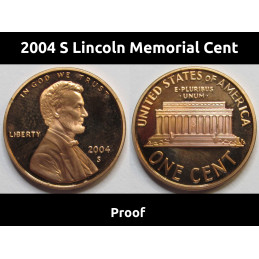 2004 S Lincoln Memorial Cent - vintage American proof coin
