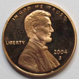 2004 S Lincoln Memorial Cent - vintage American proof coin