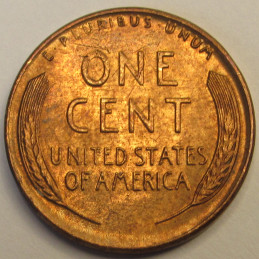 1950 Lincoln Wheat Cent - vintage uncirculated American wheat penny