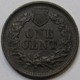 1866 Indian Head Cent - higher grade Reconstruction era American penny