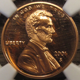 2001 S Lincoln Memorial Cent - NGC Proof DCAM 69 - vintage American penny