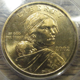 2002 Sacagawea Dollar - PCGS graded MS 67 - certified vintage coin