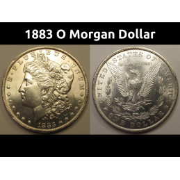 1883 O Morgan Dollar - uncirculated condition antique American silver dollar