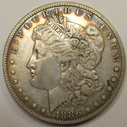 1886 O Morgan Dollar - better date New Orleans mint American silver dollar