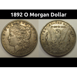 1892 O Morgan Dollar - better date American silver dollar coin