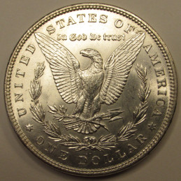 1896 Morgan Dollar - uncirculated American Wild West era silver dollar