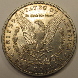 1897 O Morgan Dollar - better date antique American silver dollar