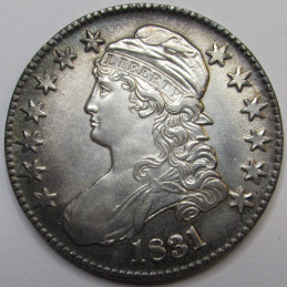 1831 Capped Bust Half Dollar - high grade antique early American coin