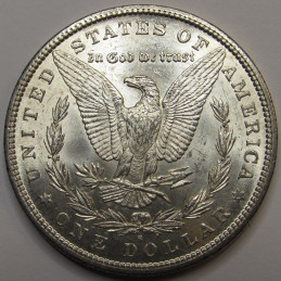 1887 S Morgan Dollar - higher grade better date uncirculated American silver dollar