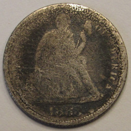 1883 Seated Liberty Dime - Old West era American silver dime