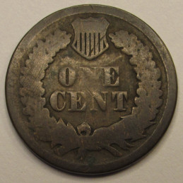 1864 Indian Head Cent - Bronze - Civil War issue American small penny