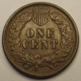 1897 Indian Head Cent - higher grade American Indian penny