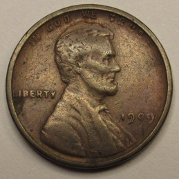 1909 VDB Lincoln Wheat Cent - historic first year of issue VDB penny