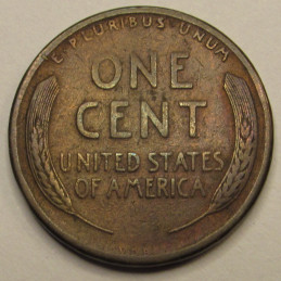 1909 VDB Lincoln Wheat Cent - historic first year of issue VDB penny