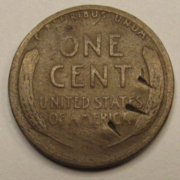 1910 S Lincoln Wheat Cent - second year of issue San Francisco mintmark American penny