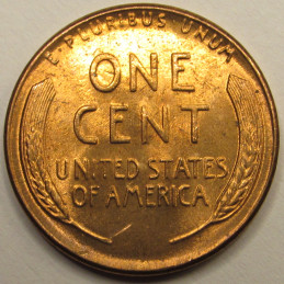 1957 Lincoln Wheat Cent - uncirculated vintage American wheat penny