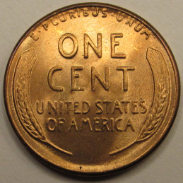 1956 Lincoln Wheat Cent - vintage uncirculated American wheat penny