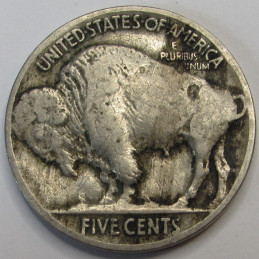 1918 Buffalo Nickel - antique American five cent coin