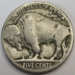 1923 S Buffalo Nickel - antique San Francisco mintmark better date coin